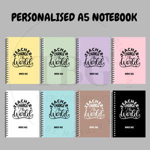 Personalised Notebook - TEACHER'S DAY - A5 - Lined