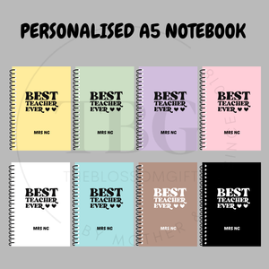 Personalised Notebook - TEACHER'S DAY - A5 - Lined