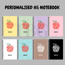 Load image into Gallery viewer, Personalised Notebook - TEACHER&#39;S DAY - A5 - Lined