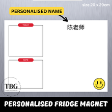 Load image into Gallery viewer, Personalised/Customised TEACHER&#39;S DAY Fridge Magnet White Board