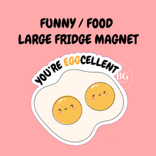 Load image into Gallery viewer, LARGE Fridge Magnets -CUTE / FOOD / FUNNY