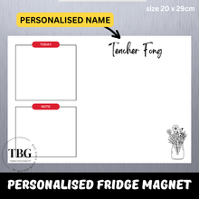 Load image into Gallery viewer, Personalised/Customised TEACHER&#39;S DAY Fridge Magnet White Board