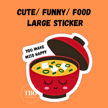 Load image into Gallery viewer, Large Sticker | Funny Cute Food Design Big Stickers