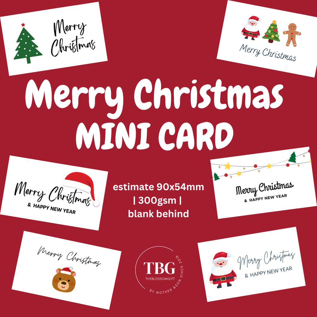 MINI CARDS MERRY CHRISTMAS SERIES CARDS