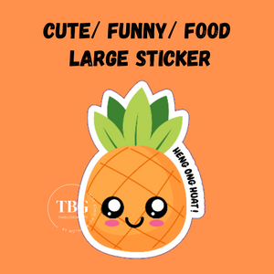 Large Sticker | Funny Cute Food Design Big Stickers