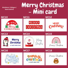 Load image into Gallery viewer, MINI CARDS MERRY CHRISTMAS SERIES CARDS