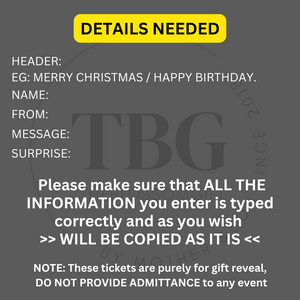 Personalised SCRATCH OFF reveal Christmas Birthday Anniversary Surprise Gift Card