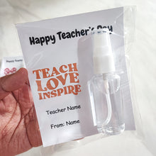 Load image into Gallery viewer, Personalised Room &amp; Linen Spray (Travel Size 30ml) TEACHER&#39;S DAY