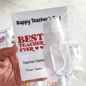 Personalised Room & Linen Spray (Travel Size 30ml) TEACHER'S DAY