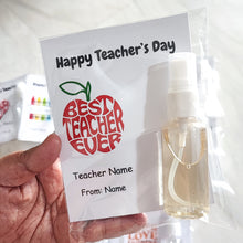 Load image into Gallery viewer, Personalised Room &amp; Linen Spray (Travel Size 30ml) TEACHER&#39;S DAY