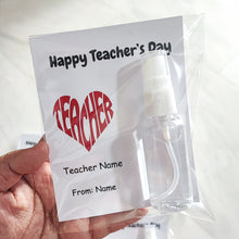 Load image into Gallery viewer, Personalised Room &amp; Linen Spray (Travel Size 30ml) TEACHER&#39;S DAY