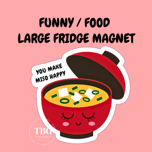 LARGE Fridge Magnets -CUTE / FOOD / FUNNY