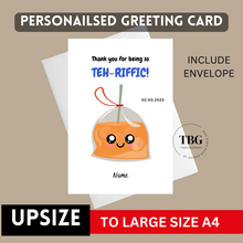 Load image into Gallery viewer, [UPSIZE to A4 size] 1 Personalised Greeting Card To LARGE Size  (include envelope)