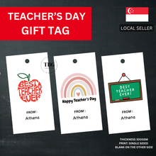 Load image into Gallery viewer, Personalised Gift Tag | Teacher&#39;s Day