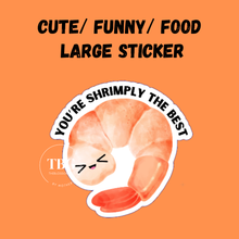 Load image into Gallery viewer, Large Sticker | Funny Cute Food Design Big Stickers