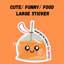 Load image into Gallery viewer, Large Sticker | Funny Cute Food Design Big Stickers