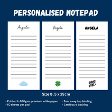 Load image into Gallery viewer, Personalised Notepad - DAILY - 8.5X19CM