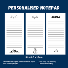 Load image into Gallery viewer, Personalised Notepad - DAILY - 8.5X19CM