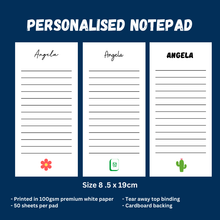 Load image into Gallery viewer, Personalised Notepad - DAILY - 8.5X19CM