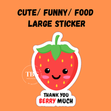 Load image into Gallery viewer, Large Sticker | Funny Cute Food Design Big Stickers