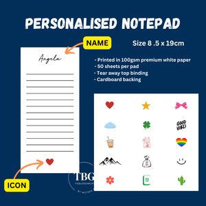 Personalised Notepad - DAILY - 8.5X19CM