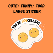 Load image into Gallery viewer, Large Sticker | Funny Cute Food Design Big Stickers