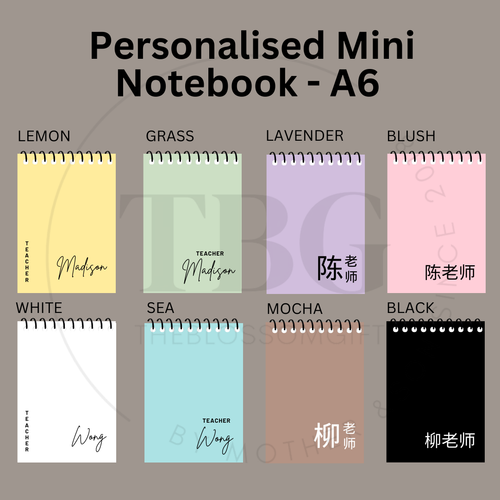 Personalised Mini Notebook - TEACHER'S DAY- A6