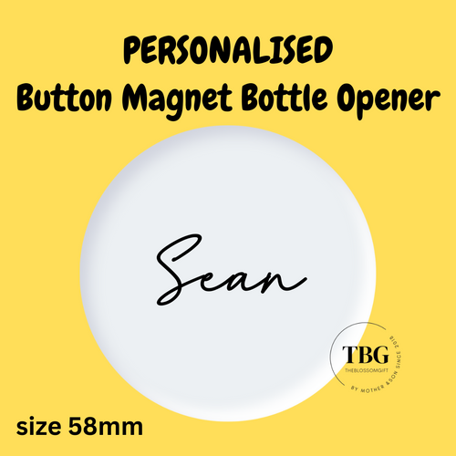Button Magnet Bottle Opener