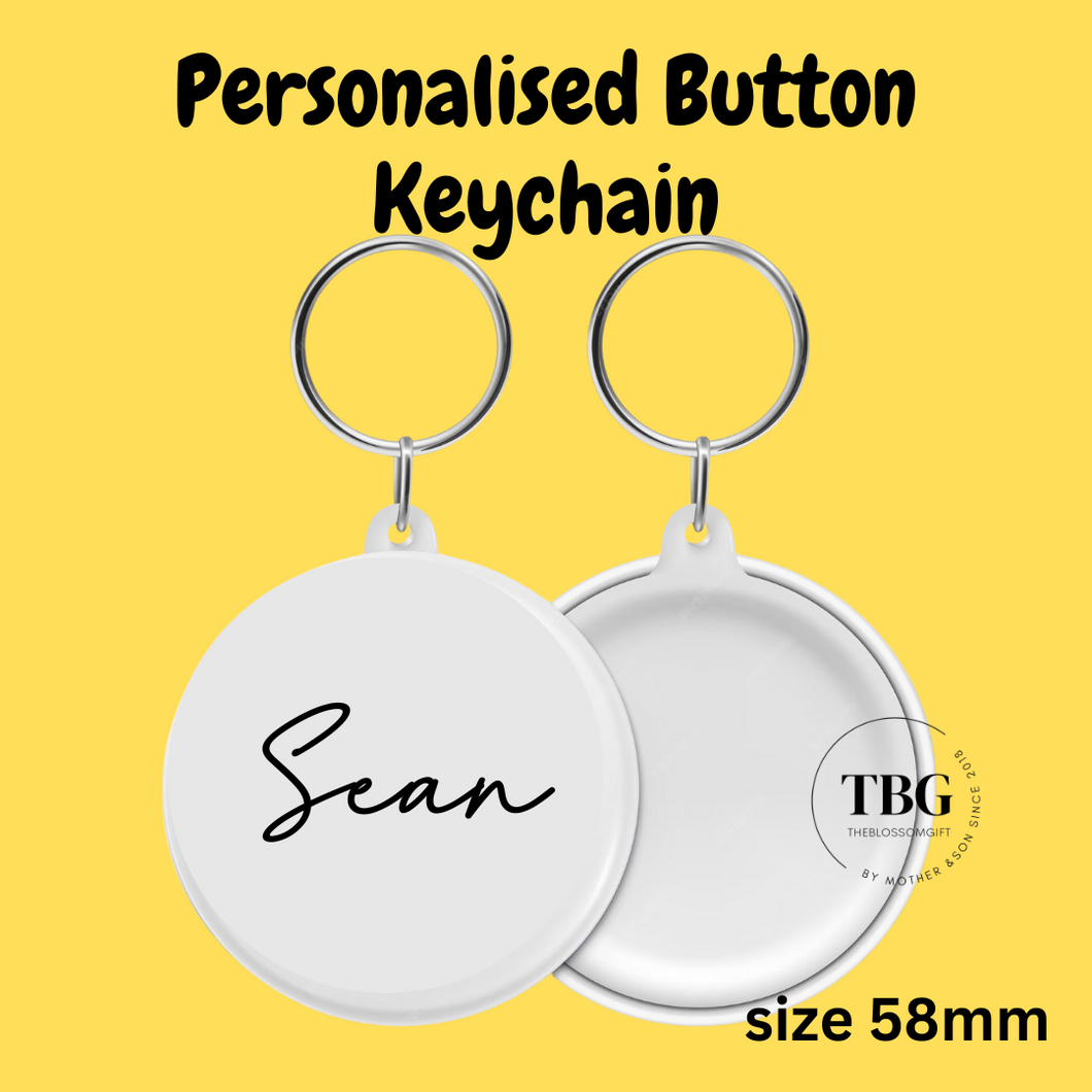 Button Keychain