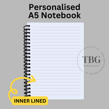 Load image into Gallery viewer, Personalised Notebook - TEACHER&#39;S DAY - A5 - Lined