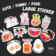 Load image into Gallery viewer, Large Sticker | Funny Cute Food Design Big Stickers