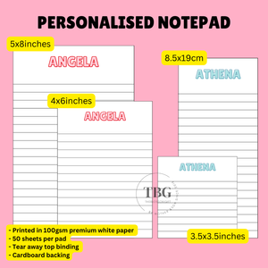 Personalised Notepad - Modern Classic