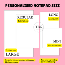 Load image into Gallery viewer, Personalised Notepad - Pencil