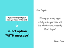 Load image into Gallery viewer, Personalised Card (Happy Birthday) design 10