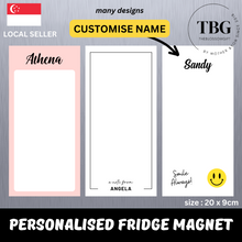 Load image into Gallery viewer, Personalised/Customised 20X9CM Fridge White Board Magnetic - D8